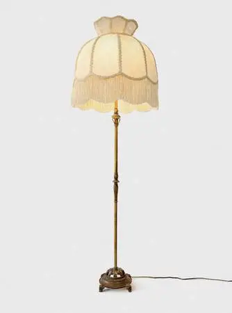 American Antique Brass  Floor Lamp by Rembrandt, c.1940’s