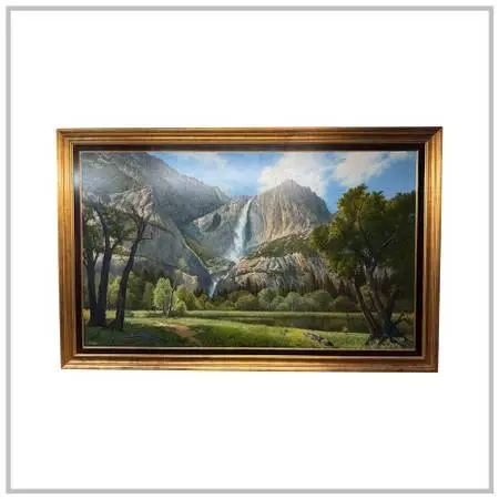 Wendell Brown Yosemite Splendor Oil Painting, Signed