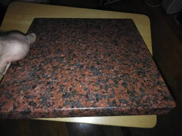 Red granite cutting board