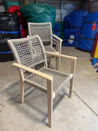 Chairs set of 4 Brand new - pottery barn brosch outdoor or indoor