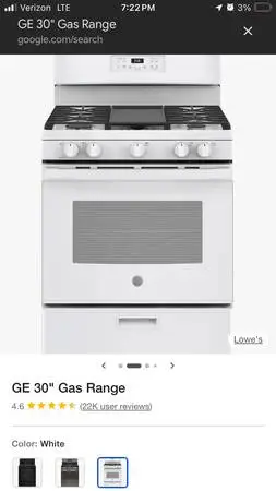 GE 30 Freestanding Gas Range with Edge-to-Edge Cooktop and Steam Cln