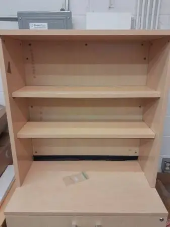 Maple Trendway Desk Hutch Bookcase Wall Mount Storage
