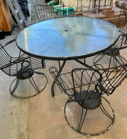 Vintage mid century modern patio set by Homecrest