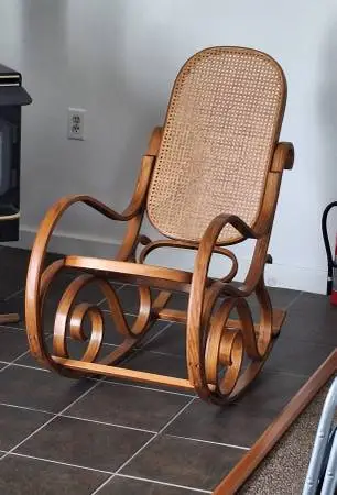 Wood rocking chair