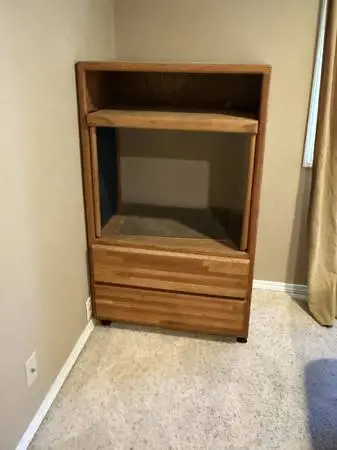 Wooden Entertainment Center Media Cabinet