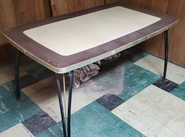 50s-60s Formica Stainless Dining Table