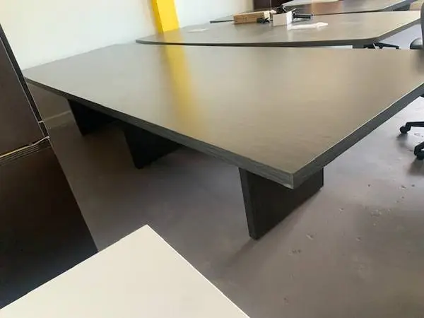 CONFERENCE TABLE 4X12 GRAY RECTANGULAR
