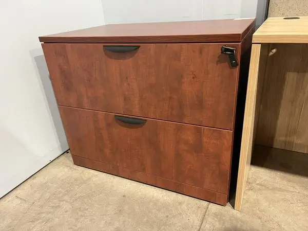 Harmony Performance 2 Drawer Cherry 36w Lateral File Cabinet New $535