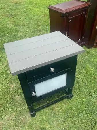 Modern Two-Tone Nightstand / Accent End Table
