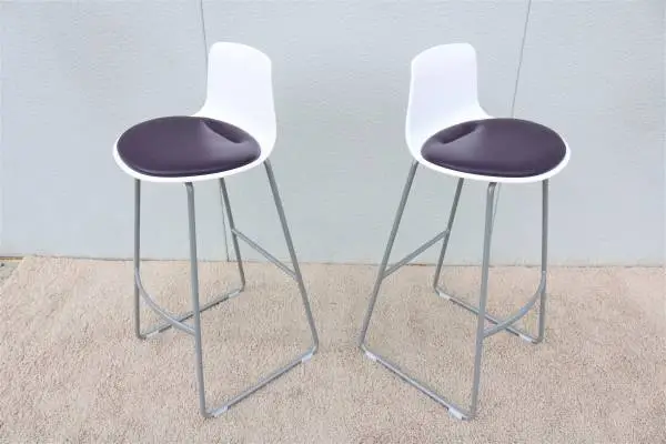Lievore Altherr Molina for Coalesse New Enea Lottus Bar Stools a Pair