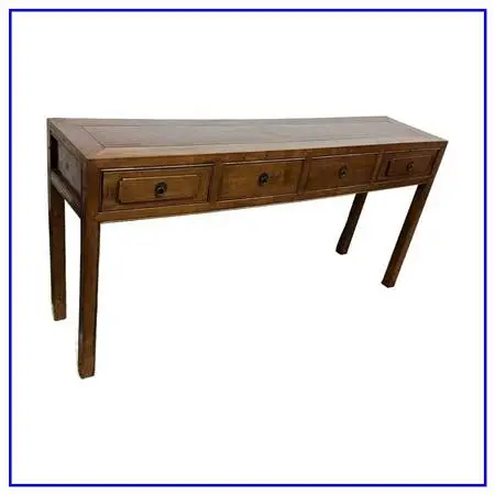 Asian Wood Console Table, Antique