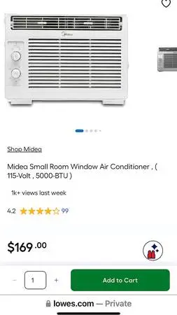 Midea Window Air Conditioner