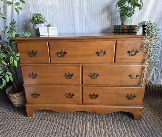 Super Cute Vintage Wood Dresser for Sale