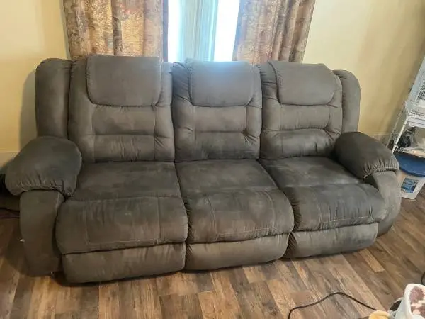 Manual ashley sofa and recliner both recline