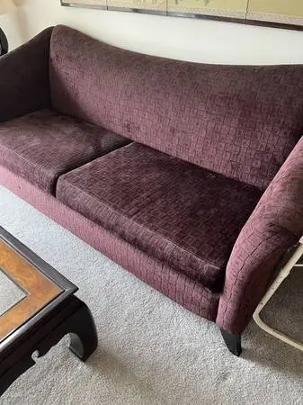 COUCH, 2 CHAIRS AND 4 TABLES