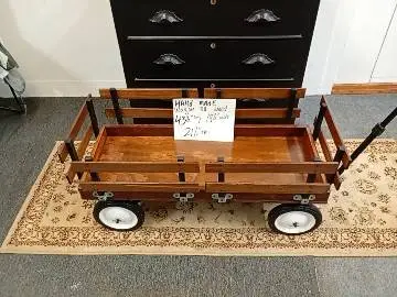 Hand made all wood wagon removable sides