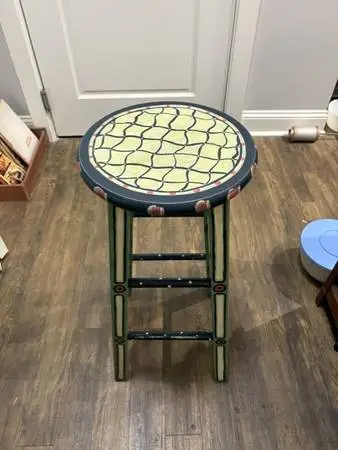 Beautiful Hand Painted Stool