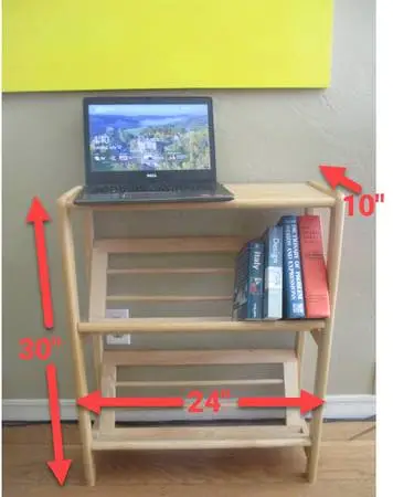 Cool Bookshelf - GREAT for BOOKS, RECORDS, CDs - works anywhere!