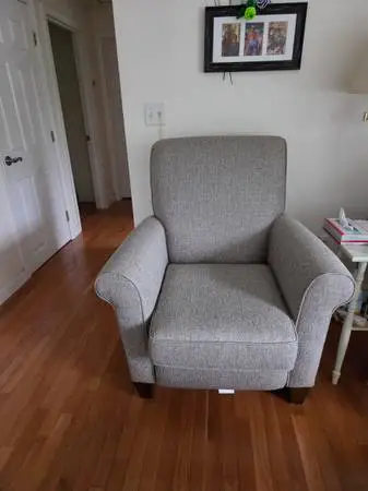 GRAY Tweed Recliner