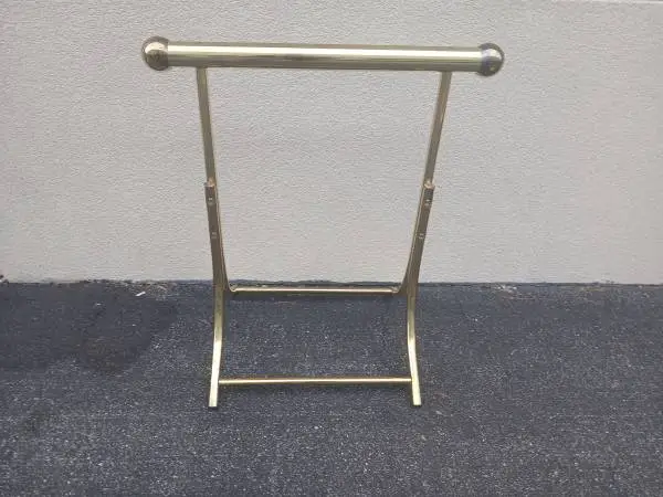MCM VINTAGE BRASS QUILT, TOWEL RAIL OR BLANKET HOLDER