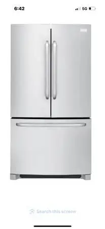 Frigidaire French doors 27.6 cu/ft