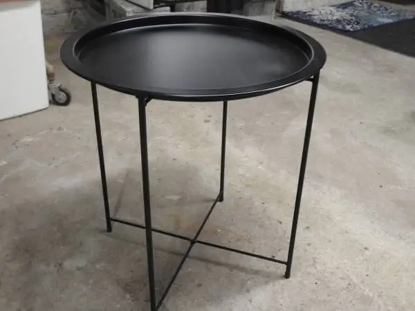 Black Indoor/Outdoor Side Table