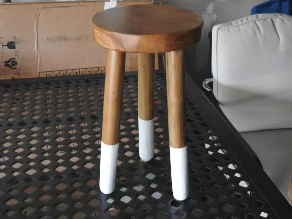 Teak 9 Round Plant Stand/Side Table