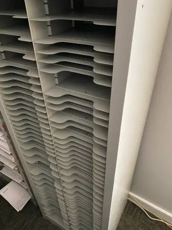 Metal forms sorter/storage