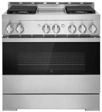 *Open Box* JennAir 36” All Gas Range – 4 Burners / Griddle – NOIR