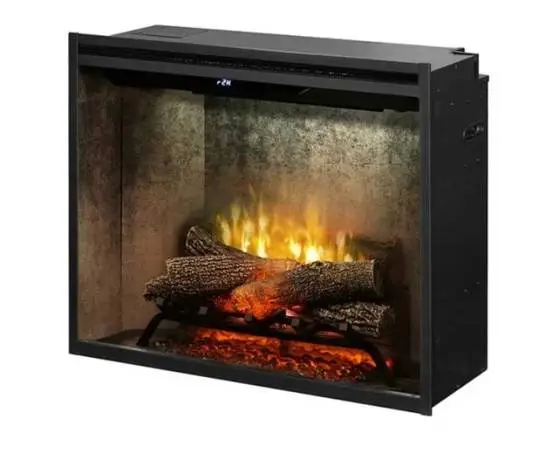 Dimplex Revillusion 42 Built In Firebox With Glass Pane and Plug Kit