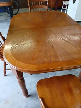 Dining room table and chairs