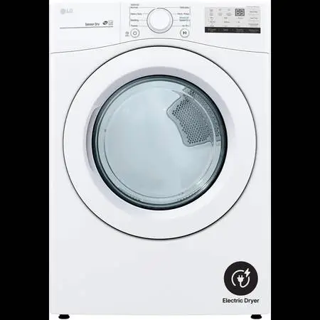 LG 27 WHITE FRONT LOAD ELECTRIC DRYER (OUT OF BOX)