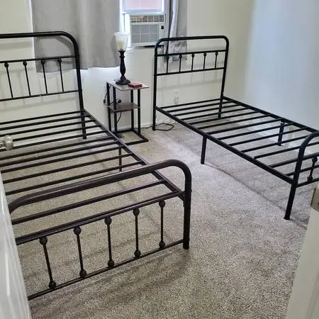 Two Twin Bed Frames Metal New
