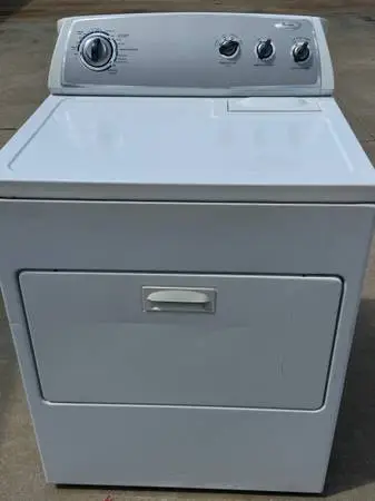 Silver panel whirlpool dryer electric large load capacity