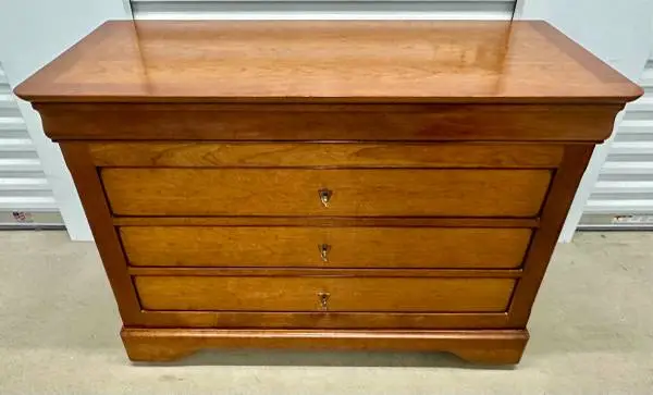 Grange Louis Philippe 3 Drawer Cherry Chest Commode