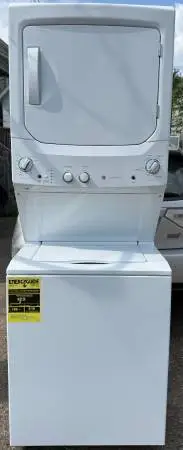 Clean & Tested GE Washer & Electric Dryer Laundry Center White — $350
