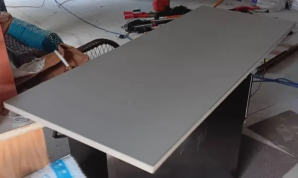Cubicle Work Surfaces,Desktops,Gray,60Wx24D,Finished 4 Edges
