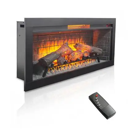42 FIREPLACE INSERT WITH HEATER