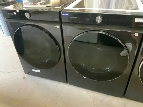 **SAMSUNG BESPOKE BLACK FRONT LOAD, ELECTRIC WASHER DRYER SET**ON SALE