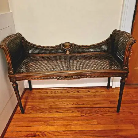 Hand Carved French Bench