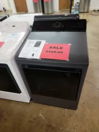 LG 7.3 Cu Ft Smart Electric Dryer with Steam and EasyLoad Door Matte Black Model