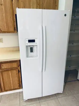 White side-by-side refrigerator