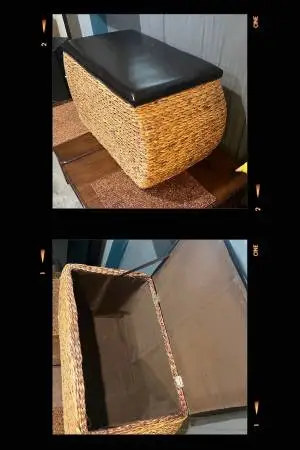 WICKER TRUNK / (2) TBL CLOTH’S