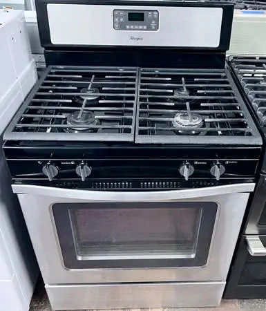 Whirlpool Gas Range Stainless Steel 4 Burner , Oven , 30 Inch 373784