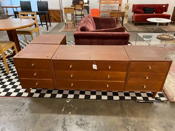 Vintage Mengel 4 Piece Modular Storage Unit