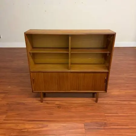 6 Vintage Mid-Century Displays, Cabinets, Teak, Rosewood