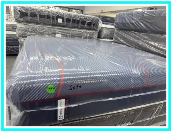 King Size Sealy Posturepedic Elite Hybrid Mattress & Boxes Bed