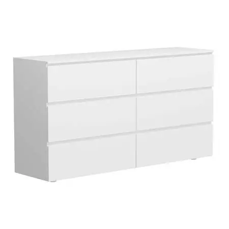 BRAND NEW IN BOX: (2) Wade Logan 6-Drawer Modern Dressers - White (59