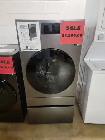 Samsung 5.3 cu ft Bespoke AI Ventless Smart All In One Front Load Washer Electri