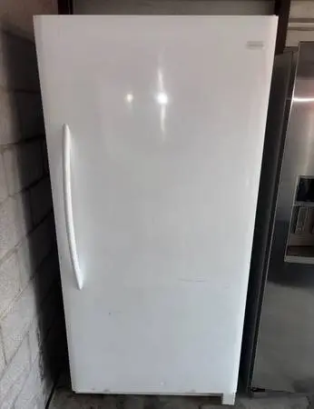 White Frigidaire Standing Freezer